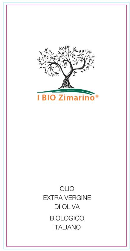 Etichetta completa I BIO Zimarino - lattina 5 litri